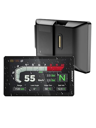 INNOVV N2 - Écran tactile pour motos BMW, CarPlay et Android Auto, avec écran de navigation GPS étanche de 6,5 pouces, lecture de données, TPMS, commandes WonderWheel
