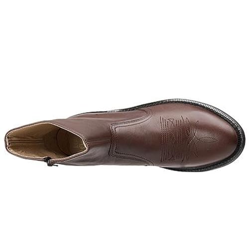 Men's 7-1/2" Western Dress, 9 2E US, Brown2