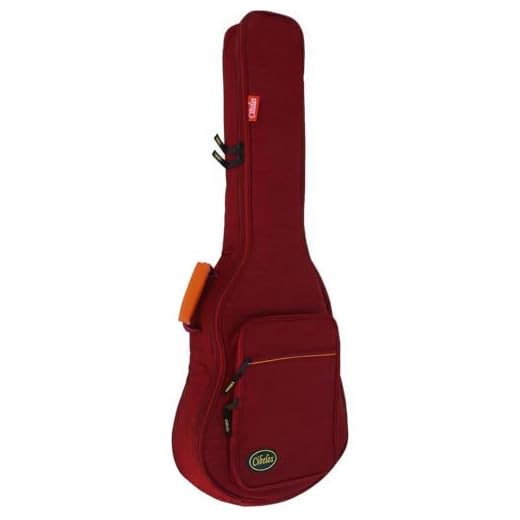 cibeles Funda de 96cm para Guitarra clásicade para CADETE 3/4 y Tiro 61 Acolchado 15mm, Espuma Alta Densidad (roja)