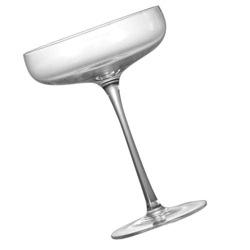 Veemoon Verres à Cocktail Créatifs en Cristal Transparent Verre à Pied Réutilisable pour Vin Rouge et Vin Mousseux Lot de 1 Bar et Dégustation