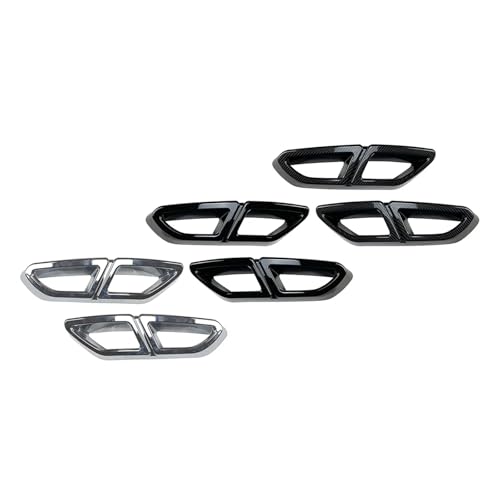 Cubierta de escape para Passat B8 2016-2019, moldura de silenciador trasero en fibra de carbono 4