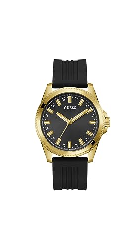 GUESS Men Black Round Stainless Steel Dial Analog Watch- GW0639G2 (B0CH43RCFQ) Amazon Price History, Amazon Price Tracker