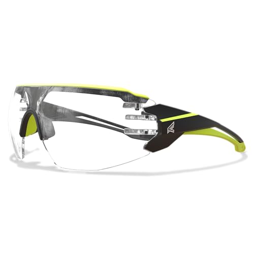 EDGE Eyewear Taven: Z87 Safety Glasses for Men, Clear Anti-Fog Safety Glasses, Protective Eyewear with Comfortable Secure Fit