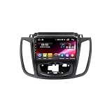 Car Lettore Multimediale Car Stereo per Ford Kuga Escape 2012-2019 Radio con Bluetooth Vivavoce, con Hd Touch Screen Supporta Navigazione, Bluetooth, 8 Nucleo 4G+64G