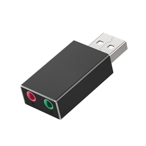 [LUYING] USBI[fBIϊA_v^ USB CzWbNϊA_v^ 3.5mm~jWbN hCo[sv wbhzE}CN[q PS4/MacBook/Mac Mini/iMac/Windows PCȂǑΉ ubN