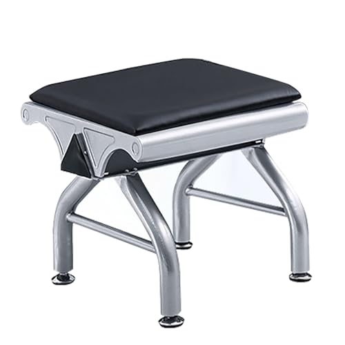 SFSLBFB Waiting Room Bench - Comfy Reception Chairs with Steel Frame and Leather Cushions for Airports, Hospitals, and Banks