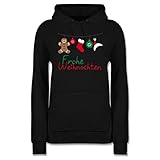 Coole Geschenkidee für Damen: Der tailliert geschnittene Damen Hoodie (80% Baumwolle, 20% Polyester) lässt durch den tollen Aufdruck das Herz jeder Frau schneller schlagen