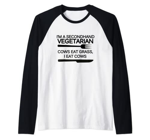 I'm A Secondhand Vegetarian Raglan Cover