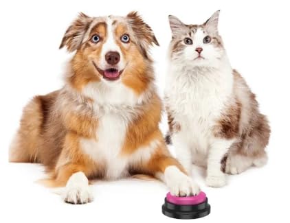 Botão Gravador de Comando de Voz para Pet - Gravação para Adestramento Treinamento Comunicação Fala