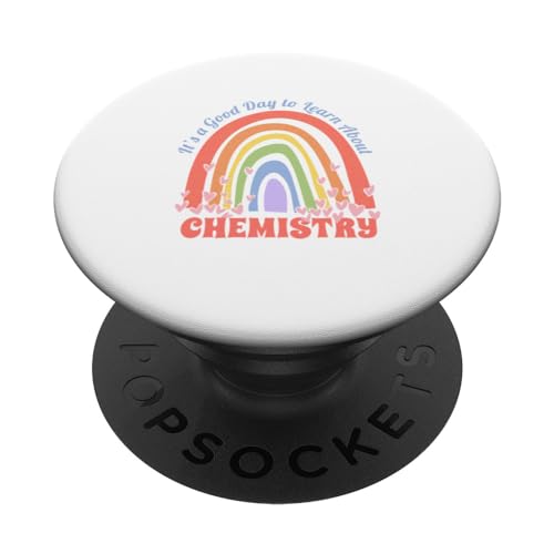 Chemistry Teacher PopSockets Swappable PopGrip, Black