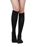 SATINIOR Knee High Socks for Women Thigh High Tube Socks Women Athletic Tall Long Stockings for Christmas Cosplay Daily Wear(Medium,Black)