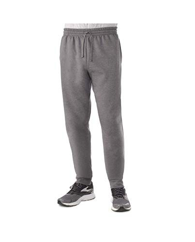 Fruit of the Loom Men s Jogger Sweatpants, Charcoal Heather, Small