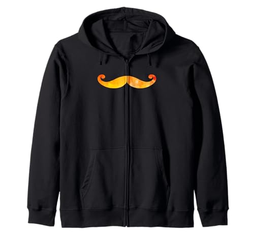 Moustachu Vintage Moustaches Rétro coloré Simple Moustache Sweat à Capuche