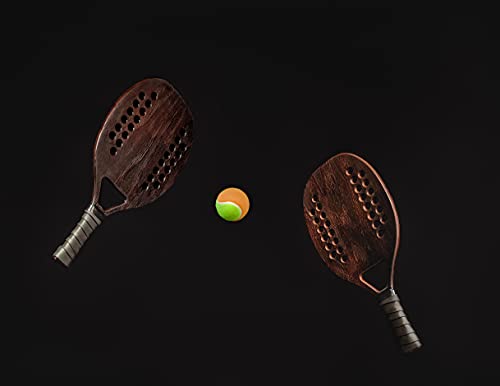 KIT RAQUETES BEACH TENNIS - 2 RAQUETES + 2 BOLAS