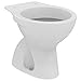 Ceramica Dolomite E886401 QUARZO Vaso a cacciata. Da completare con sedile - Bianco