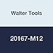Walter Tools 20167-M12 KMB WST HSS Machine Tap, Uncoated, 9 mm Shank Diameter, 1.75 mm Thread Length, 16 mm Cutting Length, 75 mm Overall Length, M12 Cutting Diameter