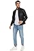 Fahsyee Faux Leather Jacket Men - Black Motorcycle Bomber Jackets Lightweight Casual Vintage Slim Fit Riding Coat M