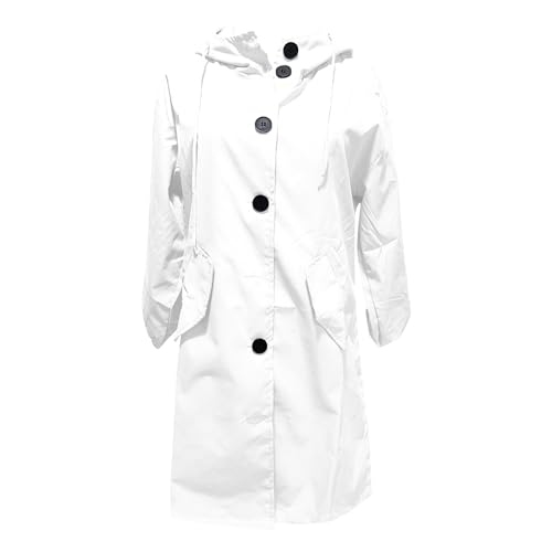 Chubasquero running de mujer rojo e impermeable con capucha para lluvia 4
