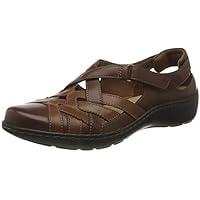 Clarks Cora Dream, Mocasín Plano Mujer, Piel Marrón Claro Combinado, 38 EU