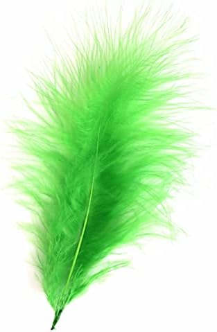 Diamante Crafts Marabou Feathers 20 Per Pack - 12-17 cm - Fluffy & Soft - 26 Colours (White - 20 pack)