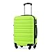 COOLIFE Hartschalen-Koffer Trolley Rollkoffer Reisekoffer mit TSA-Schloss und 4 Rollen (Grün, Handgepäck)