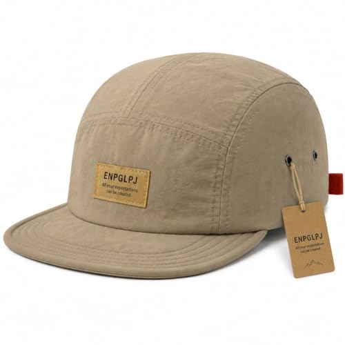 Vintage Japanese Streetwear Snapback Cap Lightweight Breathable Street Style Baseball Hat Hip-Hop Casual Duckbill Cap(Khaki)