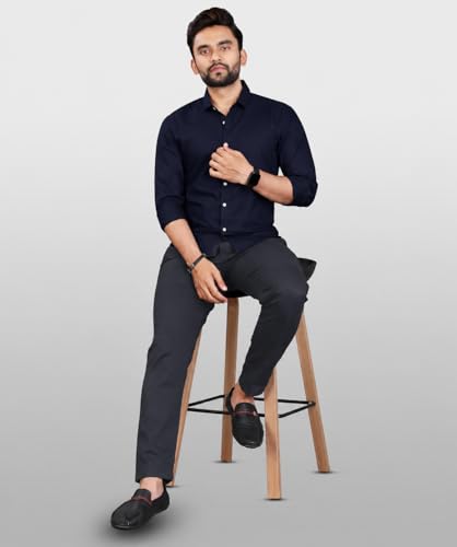 Image of CB-COLEBROOK Men's Casual, Regular Fit, Solid Colour, Lightweight, Button Down, Casual Wear, Shirt with Pocket. Suitable for Office & Casual Use