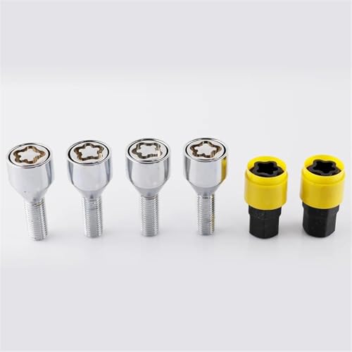 Tornillos de coche Fiat Brava antirrobo M12 1,25 pernos de llanta con 2 llaves