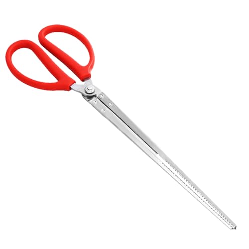 Pankousa Reptile Feeding Tongs, Extended Stainless Steel Snake Feeding Tongs, Straight and Curved Feeding Tongs, can be Used for Snakes, Reptiles, Bathtubs, Aquarium Terrarium Supplies（15 