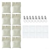 8 Stück Outdoor Vorhang Sandsack Beschwerte Taschen Draperie Gewichte Boden Terrasse Vorhang Gewichte Taschen Halter Clip für Pergola Vorhänge Cabana Pavillon Garten