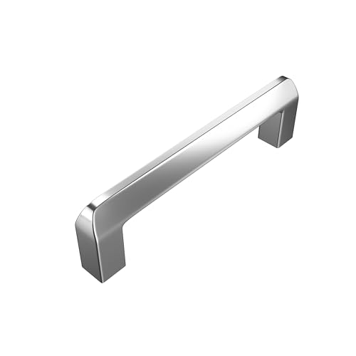 Image of Atlantic Triangle Pull Handle Stainless Steel Glossy (Chrome Finish) for Kitchen and All Types Wooden Furniture Doors, Total Length: 11.80 inches, Hole to Hole - 288 MM,Pack of 6 PCS