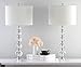 SAFAVIEH Lighting Collection Liam Stacked Crystal Ball 29-inch Bedroom Living Room Home Office Desk Nightstand Table Lamp Set of 2 (LED Bulbs Included)