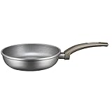 Eine Bratpfanne aus Aluminiumguss mit Durchmesser 20 cm und Höhe 5 cm