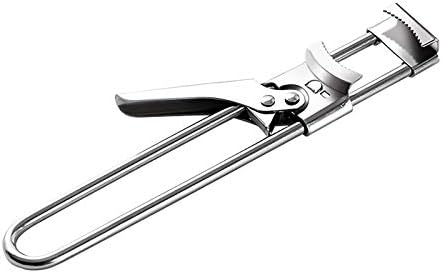Adjustable Stainless Steel Jar Opener Professional Jam Jar Bottle Opener, Manual Lids Remover Kitchen Accessories Gadgets Can Opener for Seniors Weak Hands