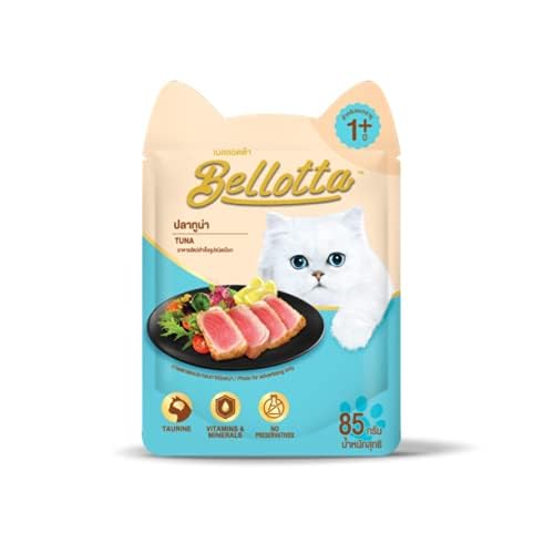 See full amazon price history chart for PetCat Bellotta Premium Wet Food/Nutrious/Healthy Coat/Gravy for Cat | Tuna Flavour 85 Grams Each Pack of 60 PetCat Bellotta Premium Wet Food/Nutrious/Healthy Coat/Gravy for Cat | Tuna Flavour 85 Grams Each Pack of 60 (B0CWVTFTK1) Amazon Price History, Amazon Price Tracker