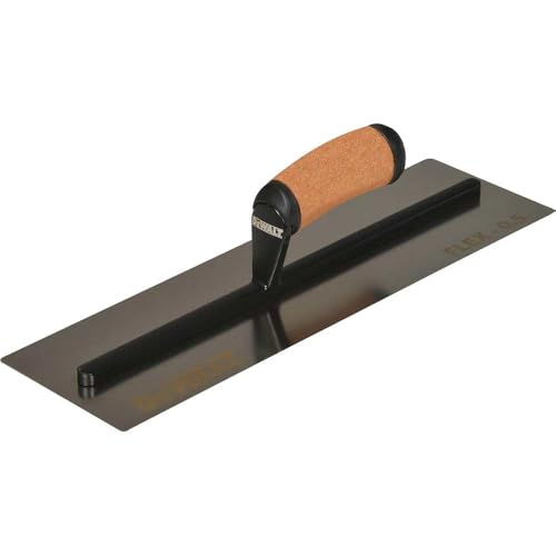 Image of DeWALT Drywall 0.5mm Flex Stainless Steel Flat Trowel, Leather Handle 16in