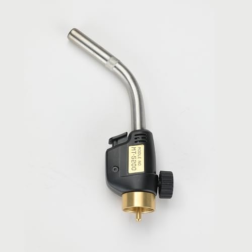CAMPINGMOON MAPP Propane Torch Head CGA600 Interface MAP Gas Welding Torch Hose Flame Adajustable Self Ignition (Propane Torch Head MT-5200)