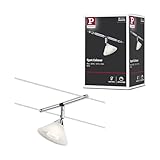 Paulmann 94138 Seilsytem Seil-Leuchte Colmar Spot Erweiterung max.10W Chrom/Satin Seilleuchte Drahtseilsystem ohne Leuchtmittel