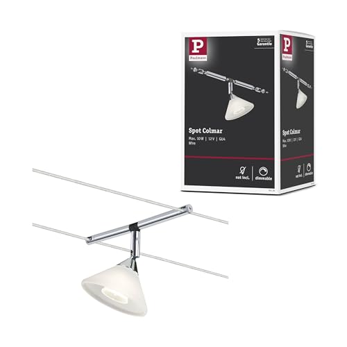 Paulmann punto luce, integrazione per sistema di cavi per faretti, 94138, Colmar, massimo 10 W, cromato, lucido, senza lampadina