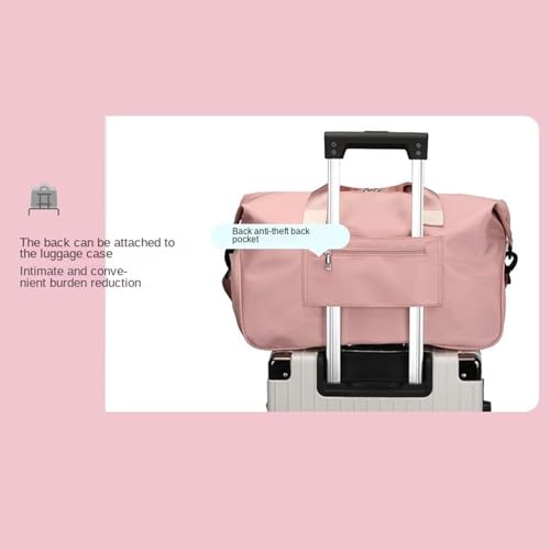 Sac de gym 35L rose multi-usage avec étagère à chaussures