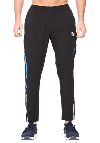 Image of Men's Ns Lycra Spandex Mixx Polyester Sports Trackpants with Both Side Zipper Pockets