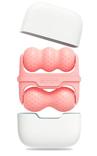 Ice Roller Double Ended, Ice Roller for Face & Eye Puffiness Relief, Ice Face Roller Massager for Migraine Pain, 2 in 1 Facial Ice Roller Skin Care Tool for Whole Body Minor Injury Cold Compress