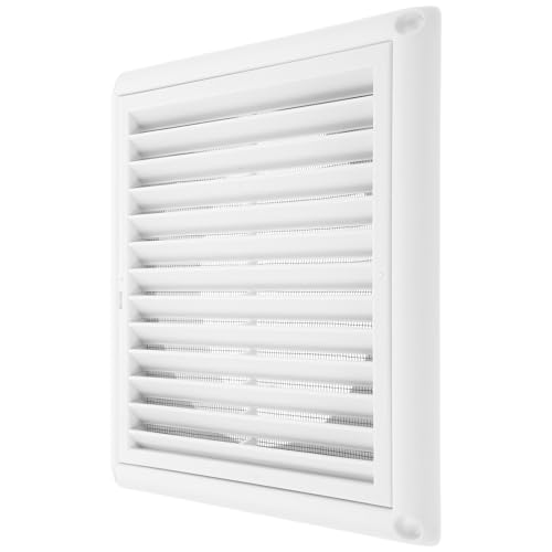 iplusmile Rejilla de Aire de Pared de Plástico 150mm para Aire Acondicionado, Ventilación Regulable Antidecoloración, Respiradero Multifuncional para Baño, Techo y Piso