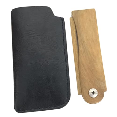 BELLIFFY Wooden Mustache Comb Hair Accessory Folding Beard Comb Hair Supply for Men