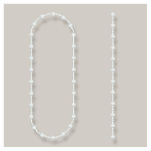KLEMMFLEX Endloskette für Rollos - 4,5 x 12 mm - 100 cm Bedienlänge - ohne Verbinder - Ersatz Bedienkette für Rollo, Doppelrollo & Jalousien mit Kettenzug