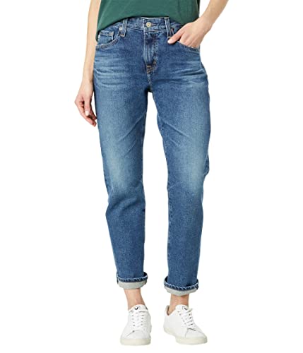 Jean slim slouchy AG Adriano Goldschmied taille haute confortable