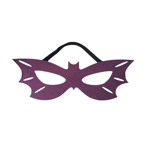 LIPAP Bat Style Mask Purple Eye Mask Half Face Masks For Adult Halloween Carnival Festival Cosplay Raves Party Purple Costume Accessories