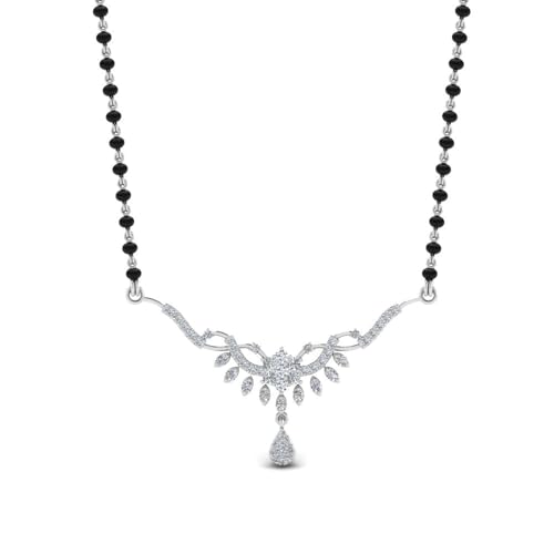 White Gold Diamond Tanmaniya Mangalsutra