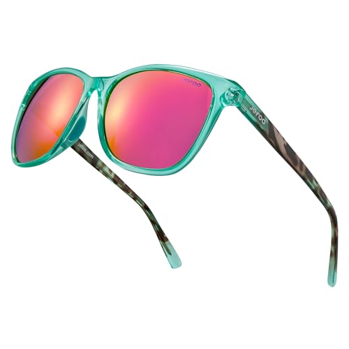 Jefoo Retro Polarized Sunglasses for Men women UV400 Protection for Driving Fishing Hiking Golf Outdoor Sport Glasses