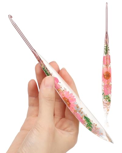 Image of Katech 3.5mm Crochet Hook for Arthritic Hands, Long Aluminum Inline Hooks
